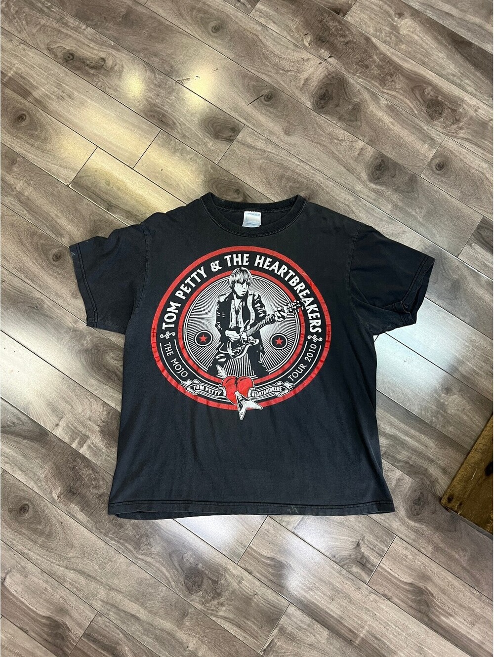 Vintage 2010 Tom Petty Heartbreakers Mojo Tour Tee Sz L